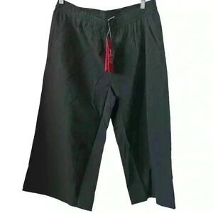 Camel Crown Women's XL Black Wide-Leg‎ Quick-Dry Capri Pants